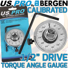 US PRO Torque Angle Gauge 1/2" Drive 360 Degree Rotation Scale Gauge 6796