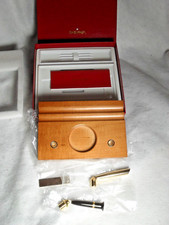 Sheaffer Wood Double Desk Set From '98 But NEW Salesman Sample Missing Pens