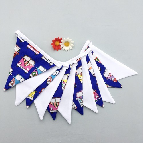 Campervan mini bunting blue - mini, bunting,