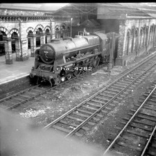 ORIGINAL LARGER RAILWAY TRAIN NEGATIVE. Royal Scot class steam loco 46126 Crewe