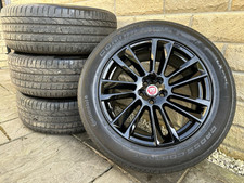 Jaguar F Pace Freelander 2 19” Black Alloy Wheels Style 7012 & 6/7mm+ Pirelli’s!