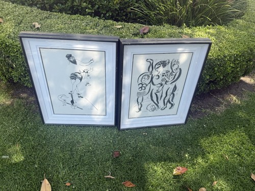 Two beautifully framed and - two,