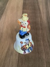 Vintage Novelty Collectable Fine Bone China Clown Sewing Thimble With Bell