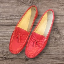Pavers Red Leather Moccasin