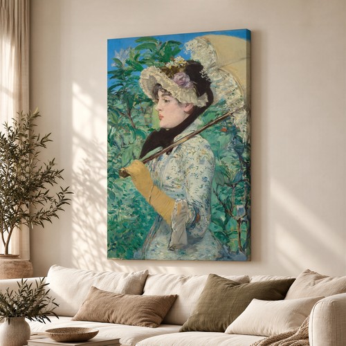 Lady with parasol - lady, among