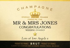 Personalised moet bottle label - moet,