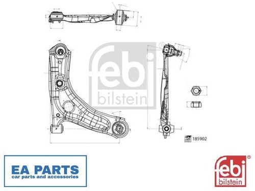 Control trailing arm wheel - control/trailing,