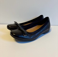 Clarks Black leather Ballet
