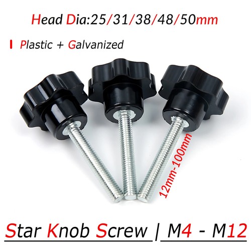 Plastic star knob - knob, m4