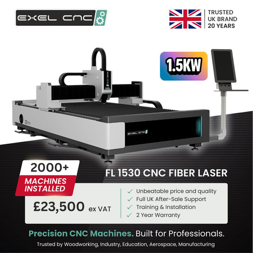 Exel cnc 1530 5kw fiber - fl,