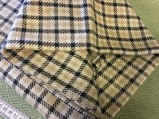 Ian Mankin Fabric Remnant CHARCOAL upholstery 100 cm nairn check