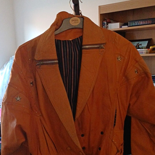 Women orange faux leather - women's,