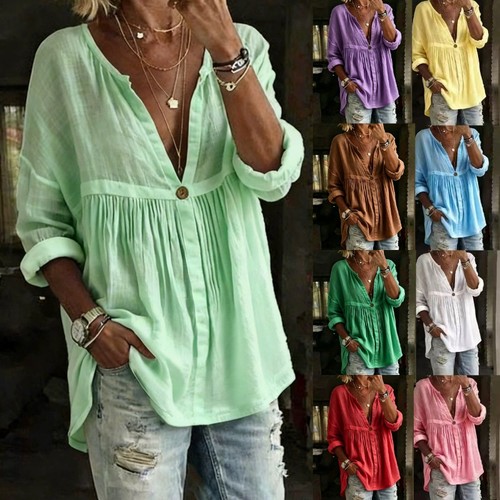 Womens long sleeve cotton - sleeve,