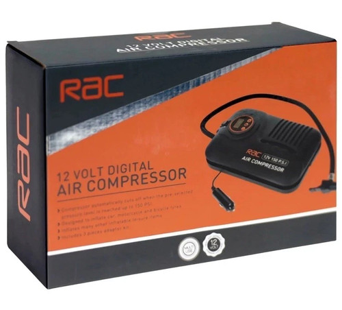 Rac 12v digital air compressor - 12v,
