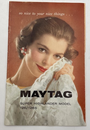 Maytag washer instruction book - washer,