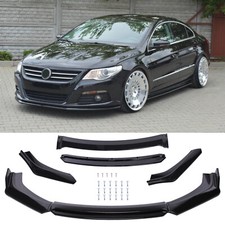 Gloss Front Bumper Lip Splitter Spoiler Chin Body Kit For Volkswagen CC Passat