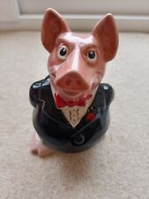 VINTAGE NATWEST PIG 'SIR NATHANIEL' WADE PIGGY BANK ORIGINAL STOPPER UNUSED