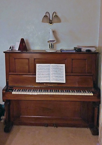 High quality upright piano - high,