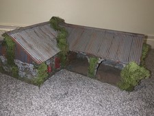 1/32 Scratch Built Old Style Stone Shed For Farming Dioramas / Display