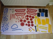 1970s Vintage Plastic Meccano Set - a combination of Sets A, B & C