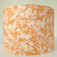 Wildlife Forest Fox Deer Stag Owl Rust Orange Lampshade lamp shade lightshade