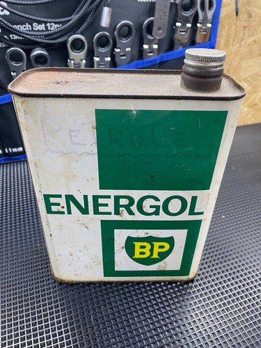 Energol motor oil tin empty - bp,