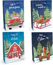 XL Christmas Bags with Tags