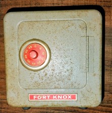 Vintage Fort Knox Coin Bank -