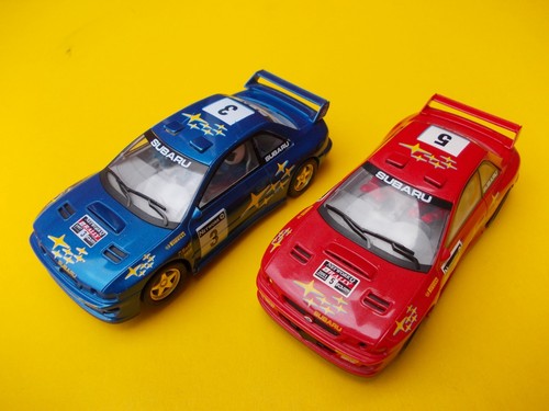 Scalextric pair subaru - scalextric,