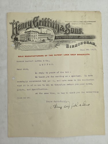 1913 antique henry griffith - antique,