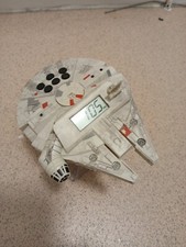 Star Wars Night Glow Millenium Falcon Alarm Clock Radio