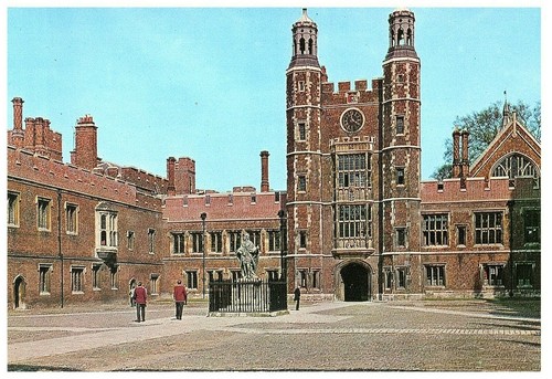 Eton college the - college,, quadrangle