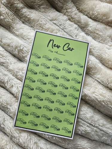 New car insert laminated - new,