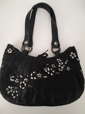 Coast Black Satin Bag Pretty Special Occasion Embroidered Handbag 
