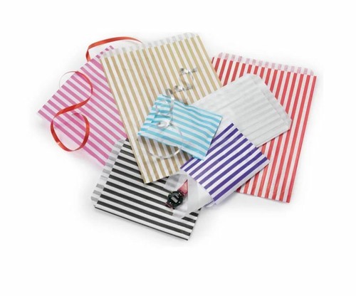 Candy stripe paper bags sweet - bags,