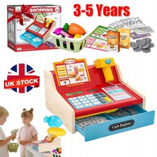 Wooden Toy Cash Register for