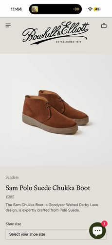 Sanders sam polo - suede, chukka