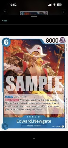 Op17 040 edward newgate rare - op17-040, edward.newgate