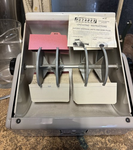 Rotadex vintage card filing - vintage,