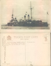 French Cruiser 'Condé' Raphael Tuck Sons Ship Navy