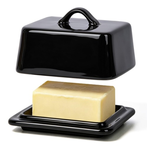 Butter dish with - butter, lid,