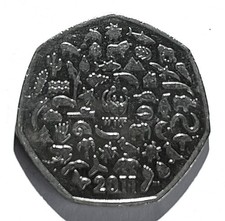 2011 wwf 50p coin in good