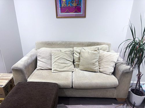 Heal beige fabric seater - beige, 3-seater
