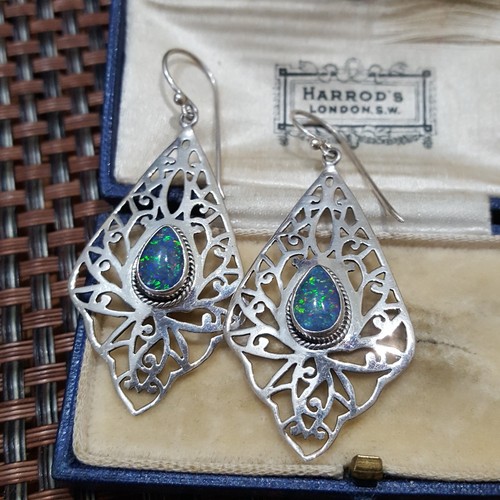 925 sterling silver earrings - silver,