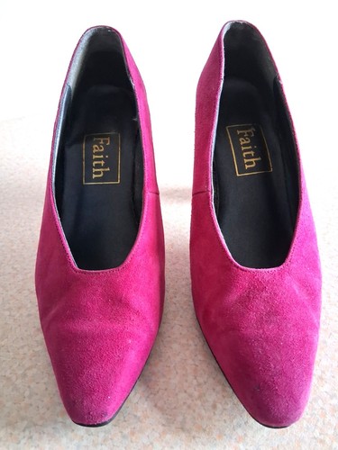 Real leather suede cerise pink - leather,
