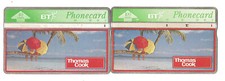British Telecom BT Thomas Cook used pair optical Telephone Phone Cards.