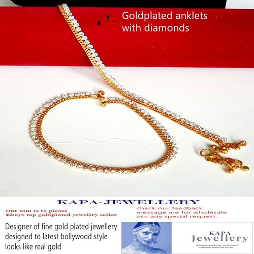 Stunning diamante anklet ankle - anklet,