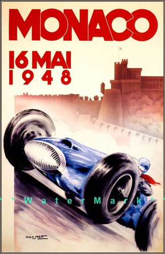 Monaco grand prix 1948 vintage - monaco,