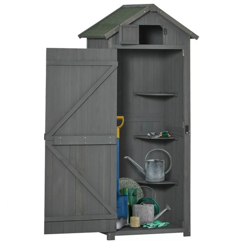 Wooden garden storage shed - garden,
