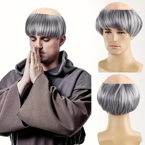 1pc shaved monk cosplay - 1pc, wig